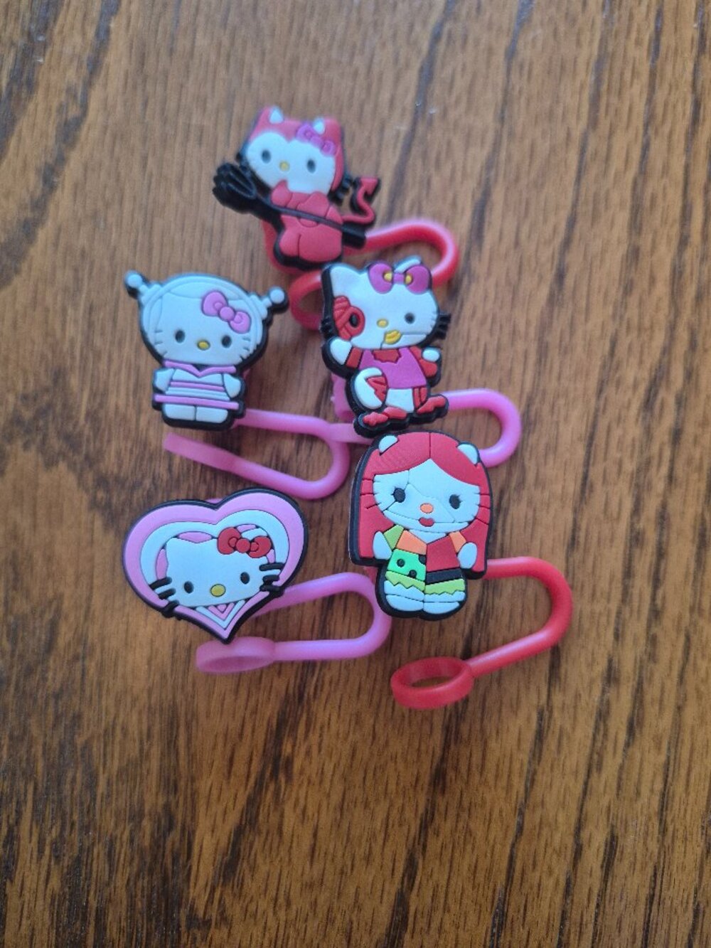 Hello kitty straw toppers